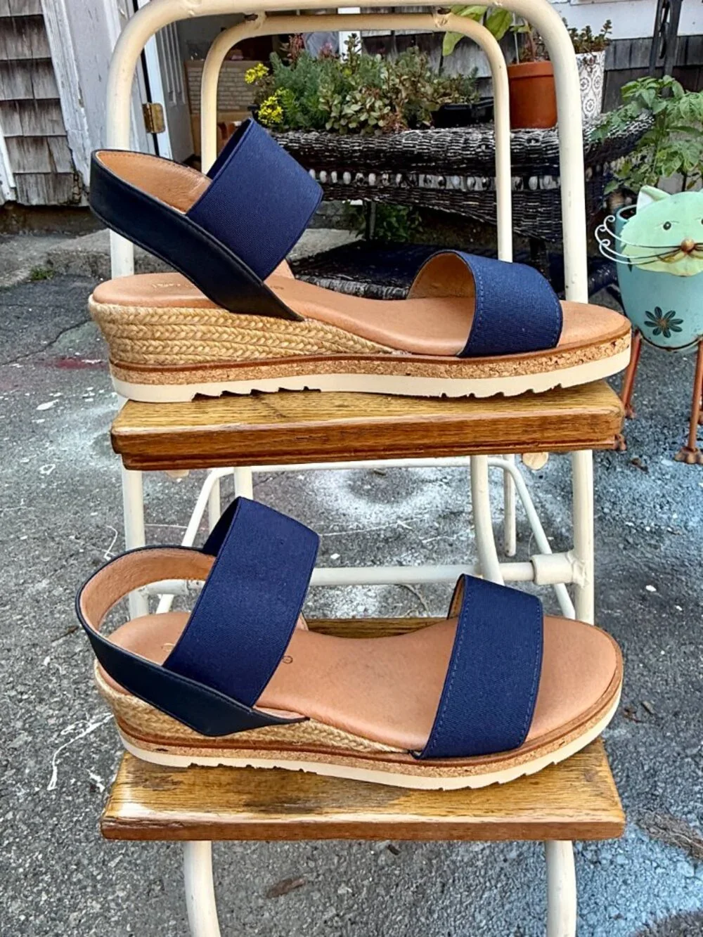 Andre Assous Neveah Espadrille Wedge Sandal (size US 7.5/EU 38)